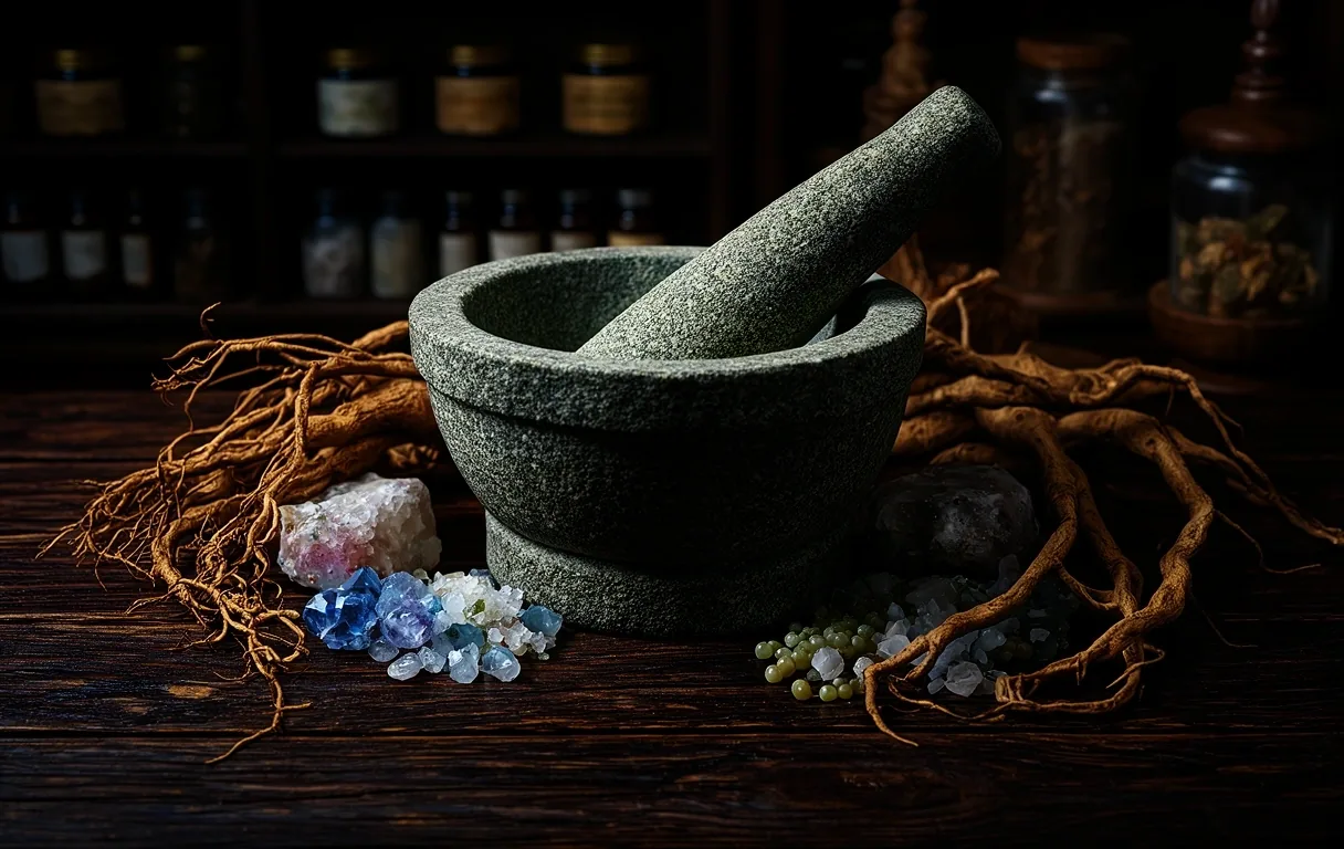 Traditional apothecary tools