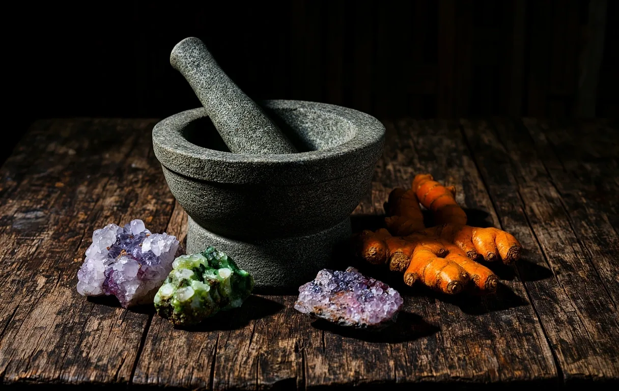 Traditional apothecary tools