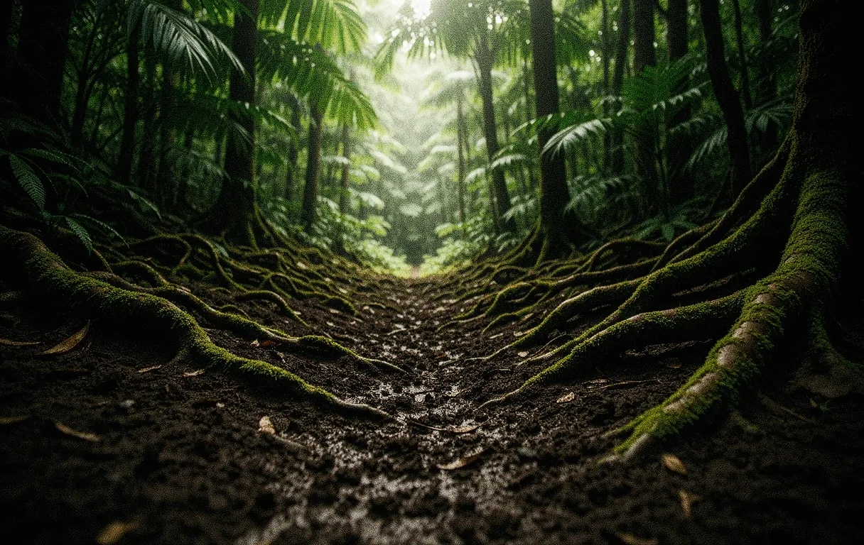 Indonesian forest mist